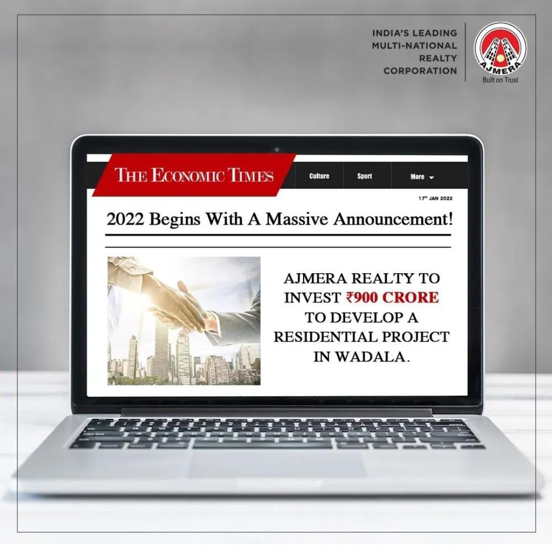 Ajmera Realty to invest into their New Residential Project in Wadala.